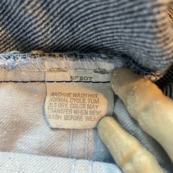 Vintage 80s 90s Levi's 216 Orange Tab Denim Jeans Made in USA ~ Size 29 - Picture 8 of 9